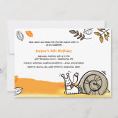 秋のかたつむりの招待状 招待状 (正面)