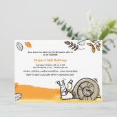 秋のかたつむりの招待状 招待状 (スタンド正面)