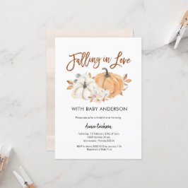 秋のかぼちゃがラブベビーシャワーに 招待状