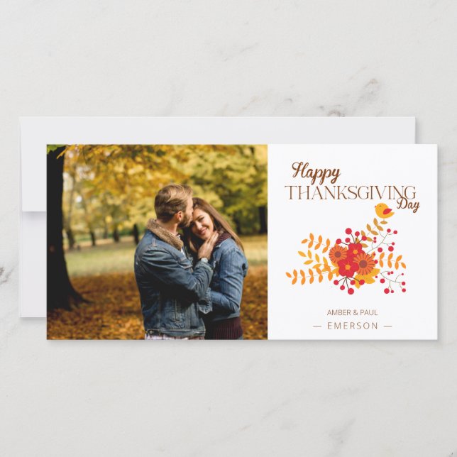 秋のかわいい枝鳥感謝祭 (正面)