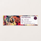 秋のかわいらし花は素朴な色 名刺 (内部フラット)