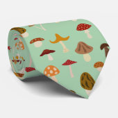秋のきのこのタイ ネクタイ (ロール)