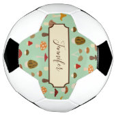 秋のきのこサッカーボール サッカーボール (回転)