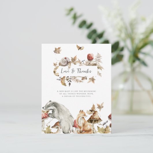 秋のきのこ | 森の木立に感謝を込めて 招待状 (スタンド正面)