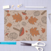 秋のきのこ  薄葉紙 (クラフト)