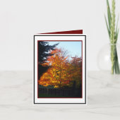 秋のご挨拶 カード (正面)