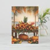 秋のご挨拶 - トロピカルスタイル シーズンカード (スタンド正面)