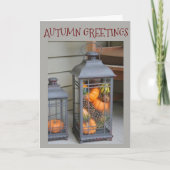 ***秋のご挨拶***「秋の休日/日」 シーズンカード (正面)