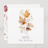 秋のささやき ブライダルシャワースクエア サンクス (正面/裏面)