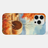 秋のささやき: 水彩のセレナーデ iPhoneケース (裏面横)