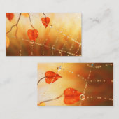 秋のしおりの宝石 名刺 (正面/裏面)