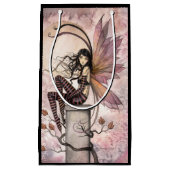 秋のそよ風 かわいい妖精の幻想芸術 スモールペーパーバッグ (正面)