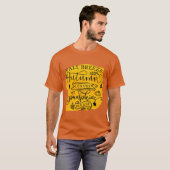 秋のそよ風 紅葉 かぼちゃ 秋を感じて Tシャツ (正面フル)