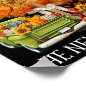 秋のためにイエス彼は決して葉秋秋のクリスマス ポスター (角)