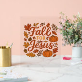 秋のためのイエズオータムカボキンクリスチャン信仰クラス アクリルサイン (ウェディング)