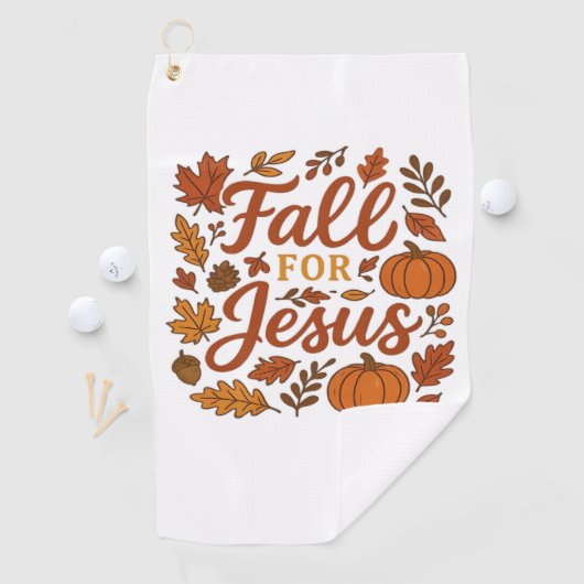 秋のためのイエズオータムカボキンクリスチャン信仰クラス ゴルフタオル (インサイチュ)