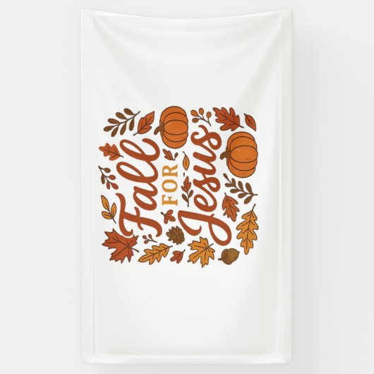 秋のためのイエズオータムカボキンクリスチャン信仰クラス 横断幕 (縦)