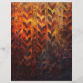 秋のつる植物と離れスクラップブック紙 (正面)