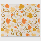 秋のつる植物 ラッピングペーパー (フラット)