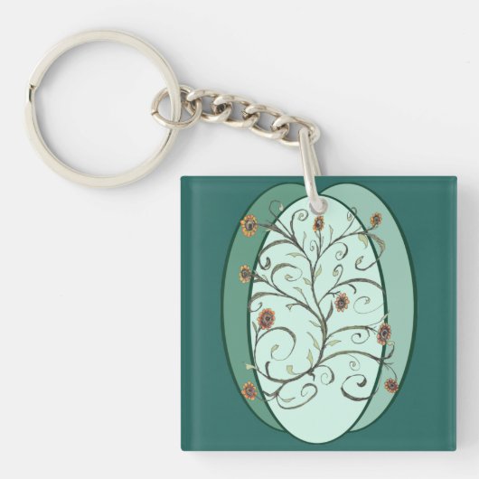秋のつる キーホルダー (正面)