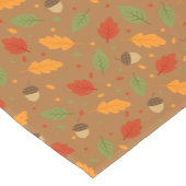 秋のどんぐりや葉り ショートテーブルランナー (コーナー)