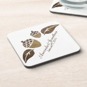 秋のどん葉ぐりと コースター (左側)