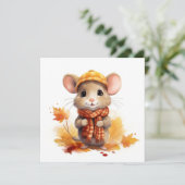 秋のねずみグリーティングカード シーズンカード (スタンド正面)
