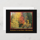 秋のはがきにノースランド ポストカード (正面/裏面)