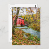 秋のはがき入りの路地ミル ポストカード (正面/裏面)