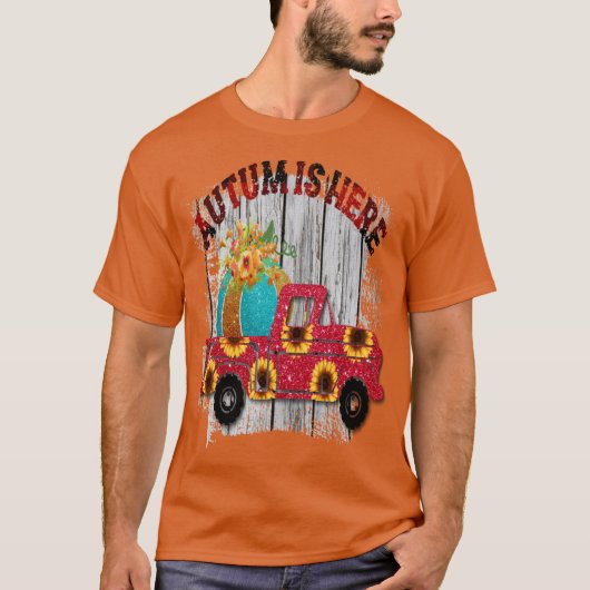 秋のはじまりおめでとう オーバーサイズ 3 Tシャツ (正面)