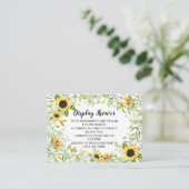 秋のひまわりの赤ちゃんの贈り物展 エンクロージャーカード (スタンド正面)