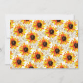 秋のひまわりフローラ感謝祭晩餐パーティー 招待状 (裏面)