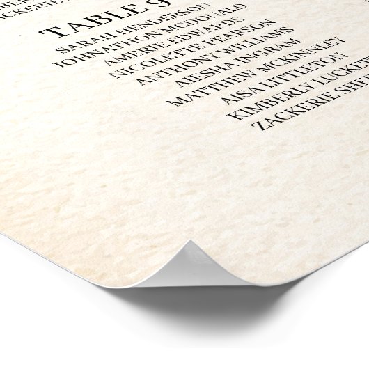 秋のひまわりフローラ結婚の座席表 ポスター (角)