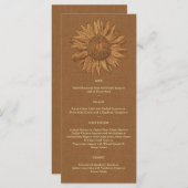 秋のひまわりメニュー メニュー (正面/裏面)