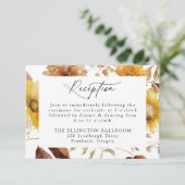 秋のひまわり素朴と野花披露宴 エンクロージャーカード (スタンド正面)