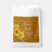 秋のひまわり結婚の花 フェイバーバッグ (正面)
