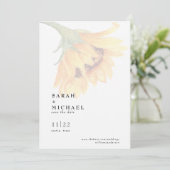 秋のひまわり結婚式の日付を保存 セーブザデート (スタンド正面)