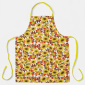 秋のひまわり エプロン (正面)