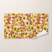 秋のひまわり バスタオルセット (ハンドタオル)