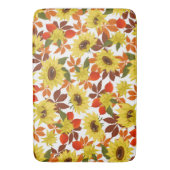 秋のひまわり バスマット (正面縦)