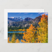 秋のまわりに6月の湖,カリフォルニア ポストカード (正面/裏面)
