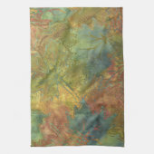 秋のろうけつ染め キッチンタオル (縦)