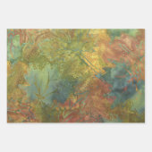 秋のろうけつ染め ラッピングペーパーシート (正面)