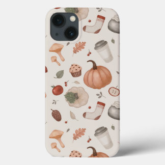 秋のアイコンセット iPhone 13ケース