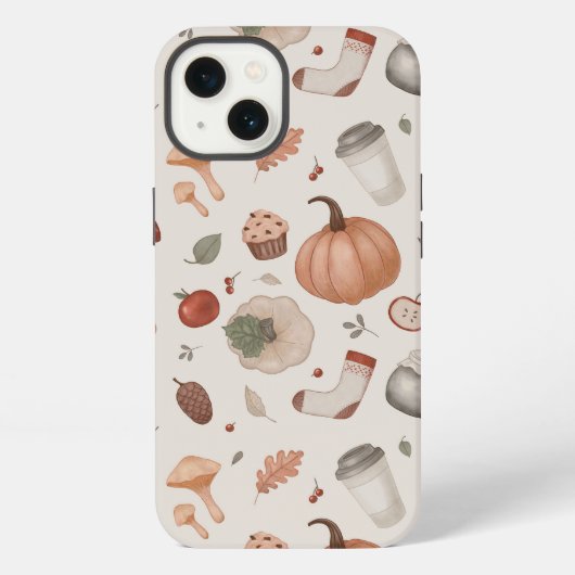 秋のアイコンセット iPhoneケース (裏面)
