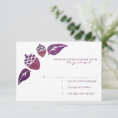 秋のアク葉ルズと結婚式RSVP 出欠カード (スタンド正面)