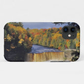 秋のアップミシガンの上部タハメノン滝 Case-Mate iPhoneケース (裏面(横))