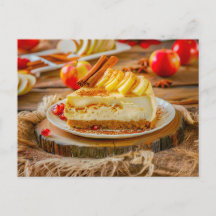 秋のアップルシナモンチーズケーキスライス