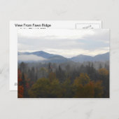秋のアディロンダックスの木々の風景 ポストカード (正面/裏面)