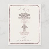 秋のアネモネの手描き結婚火傷 (裏面)